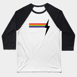 Rainbow Lightning Baseball T-Shirt